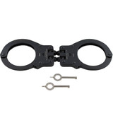 Peerless Model 802C Hinged Black Handcuffs